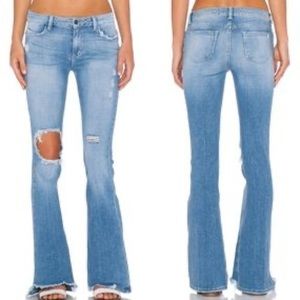 Siwy Janis style slight flared distressed jean